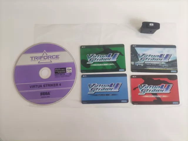 VIRTUA STRIKER 4 SEGA Triforce Arcade GD-Rom + llave + tarjetas