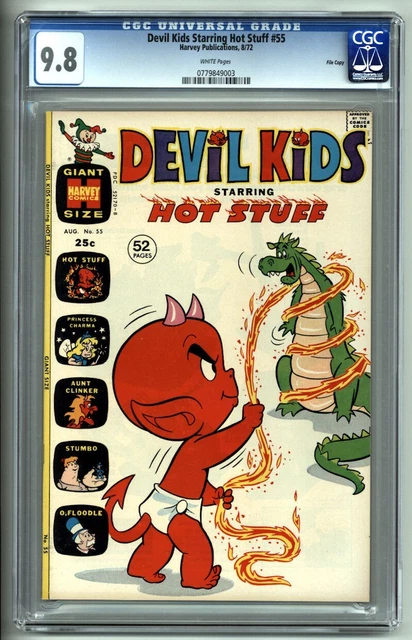 Devil Kids Starring Hot Stuff #55 Cgc Nm/Mt 9.8 1972 Harvey Comics File Copy