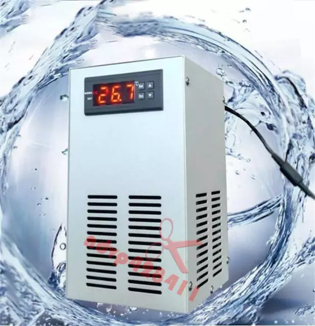 1 pieza enfriador electrónico de agua para tanque de peces acuario refrigeración y calefacción de agua + bomba