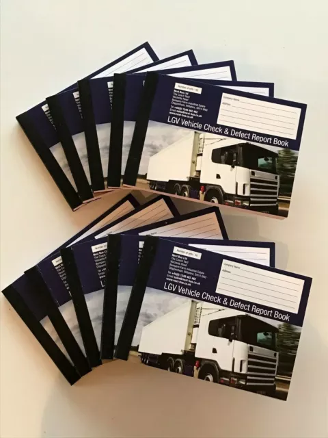 50 Duplicate page Nil Defect LGV HGV Lorry Truck  Drivers Check Book x 10