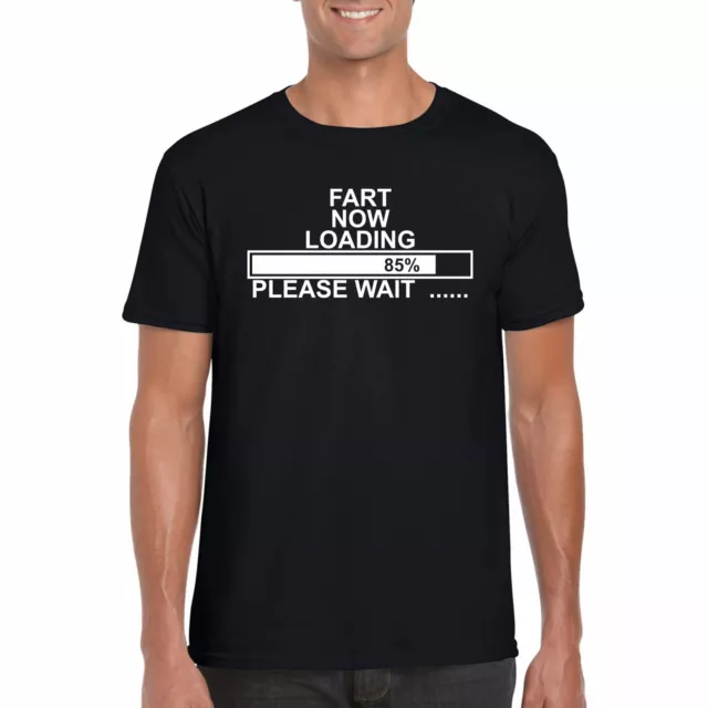 Fart Loading Please Wait funny mens t shirt humor Fathers Day Birthday Christmas