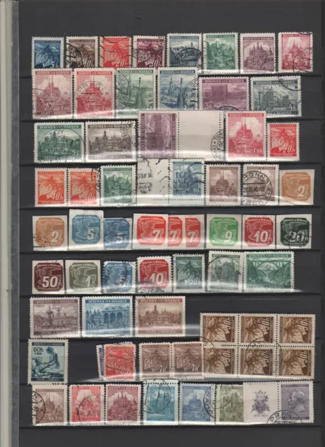 German Occupied BOHEMIA V/Good Stamp Lot MNH/Used/LHM