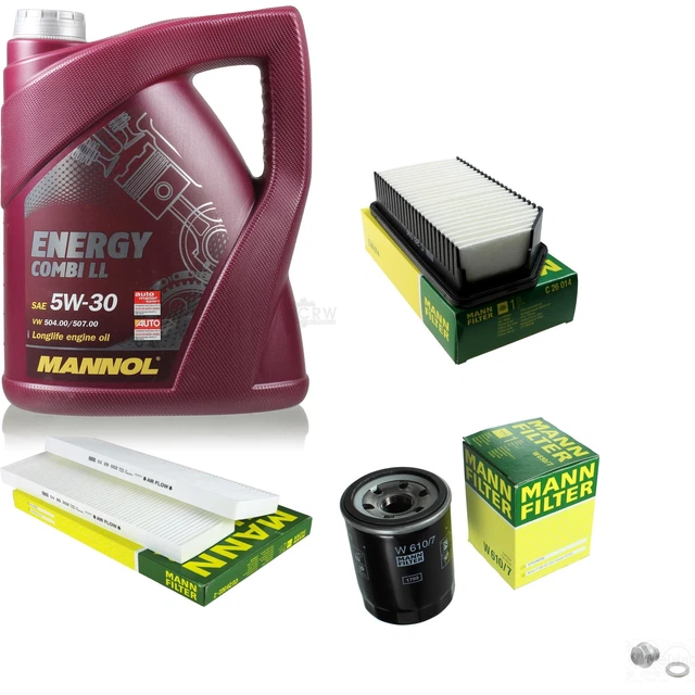 Mann - Controllo Set 5 L mannol Energy Combi Ll 5W-30 per Hyundai