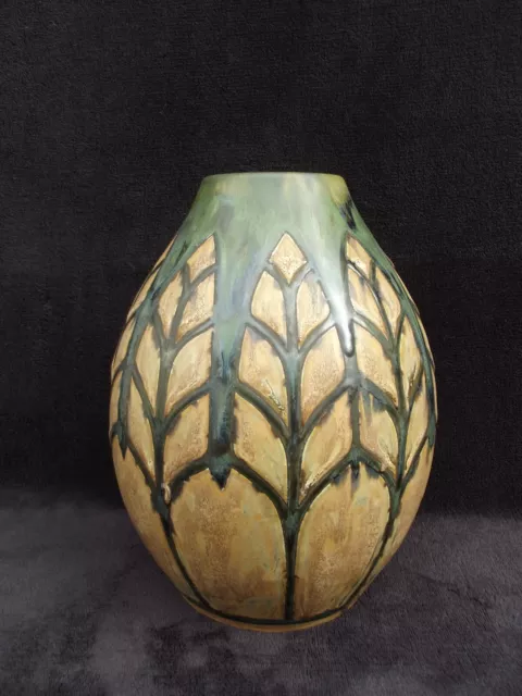 ancien important vase en grés BOCH LA LOUVIERE KERAMIS 901