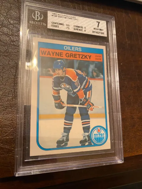 1982-83 O-Pee-Chee Wayne Gretzky #106 Beckett 7 HOF Edmonton Oilers