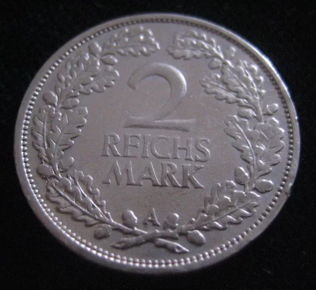 Mds Deutsches Reich Weimarer Republik 2 Reichsmark 1926 A, Silber   #E