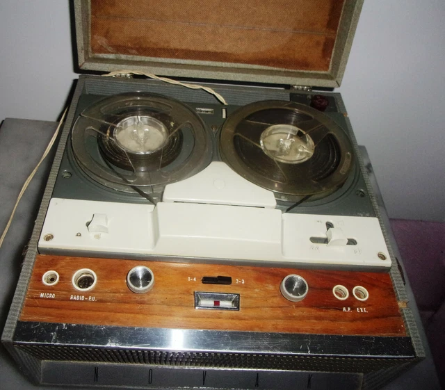 Magnétophone à Bande Spoutnik 403 – Vintage Soviétique, URSS, Non Testé, Occasion