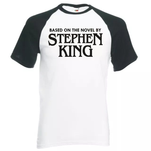 Libro Humor "Basado En El Original Por Stephen King "Raglán Camiseta de Béisbol