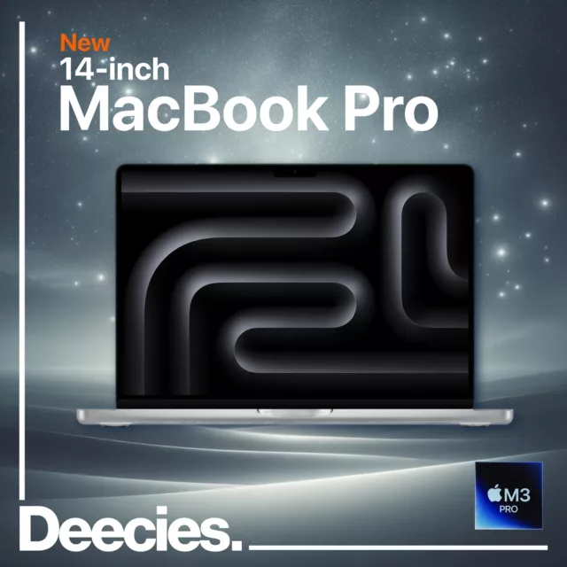 14-inch Apple MacBook Pro M3 Pro 12-core CPU 18-c GPU 36GB Ram 512GB SSD Silver