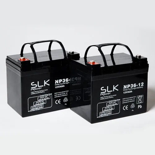 PAIR 12v 36AH MOBILITY SCOOTER BATTERIES PRIDE COLT 9, APEX FINESSE, SPIRIT