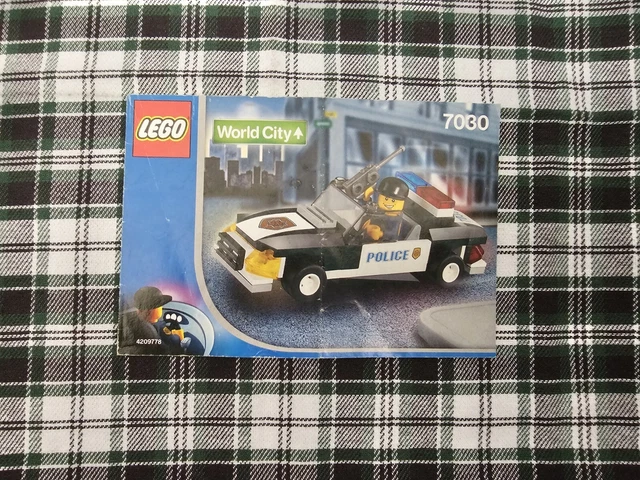 Lego 7030 World City Squad Car Ploice Rescue Building Instruction Manual Only Lego 7030 World City Squad Car Ploice Rescue Building Instruction Manual Only