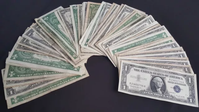 ✯ $1 U.S. Silver Certificates ✯ 1935 1957 ✯ Old Estate Currency Money ✯ 1 NOTE ✯
