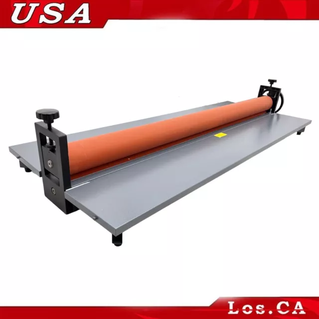 51in Manual Cold Roll Laminating Machine Cold Rubber Roller Laminator Vinyl Phot