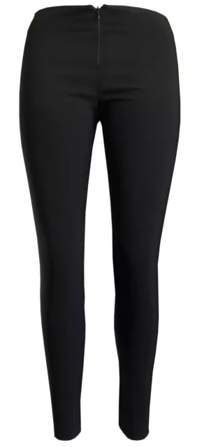 Girls skinny school trousers invisible zip Ladies Women office stretch black blu