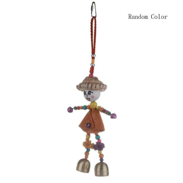 Hanging Doll Bird Chew Toy Parrot Budgie Parakeet Cockatiel Toy Bite Z5B3 2