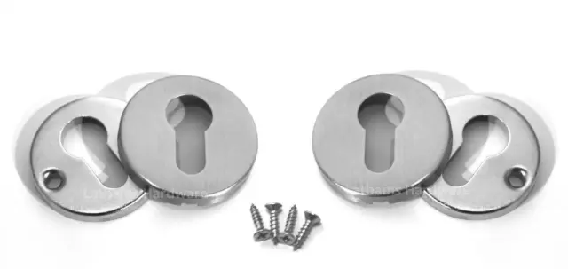 Escutcheon Plates, Euro Cylinder, #304 Stainless Steel, Door Lock, Key Hole,Sets