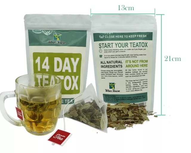 Slim Tea Detox 28 jours Ultimate Tea Skinny Tox Teatox Pyramid Thé blanc Skinny