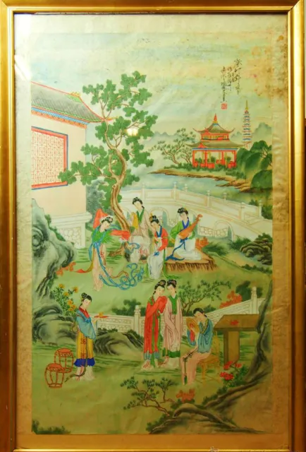 Court Scene Imperial China. Painting On Paper. China. Principle S. Xx.