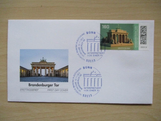 Ersttagsbrief:  Brandenburger Tor - Mi.Nr. 3796 - Ersttag Bonn