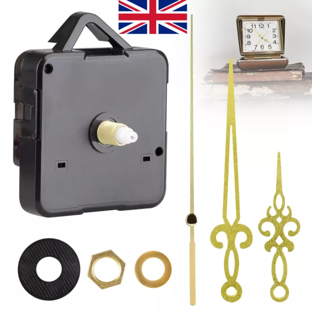 Replacement Quartz Clock Movement Mechanism Motor Metal Hands Fittings DIY Set