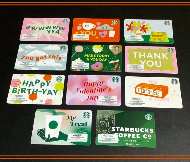 ๐จ๐ฆ CANADA 2025 Starbucks Gift Card ( 6310 & 6311 ) โ Lot Of 11 Cards