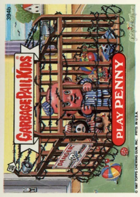 1987 Garbage Pail Kids 10th Series OS10 394b  Play Penny