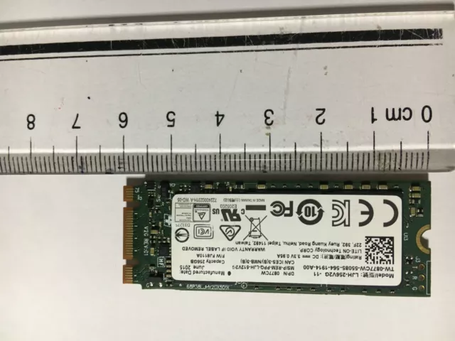 Lite-On LJH-256V2G-11  256GB M.2 2260 NGFF SATA SSD 0877CW For Dell  HP Laptop 2