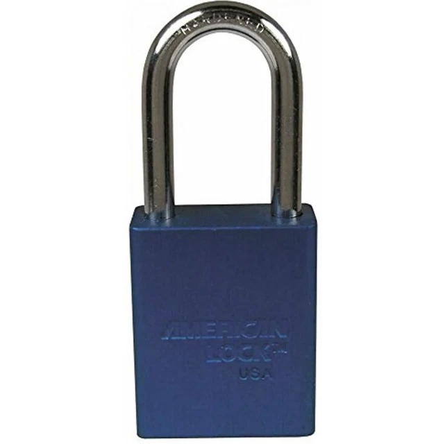 6 Pack!American Lock Lockout Padlock 1-1/2" Shackle Clearance, 1/4"