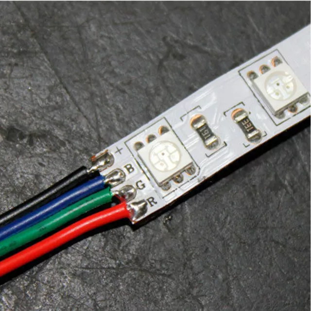 4-PIN RGB Extension Connector Wire Cable Cord For 3528/5050 RGB LED Strip Light 3