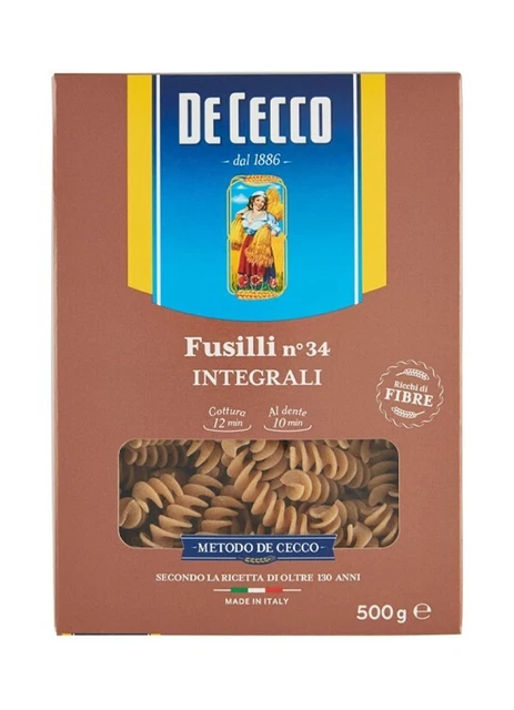 De Cecco Fusilli Integrali 500 Gr