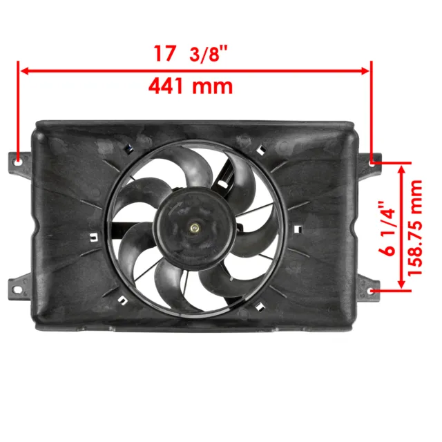 Radiator Cooling Fan Blower Assembly fits Yamaha Viking 700 YXM700 4X4 2014-2020 2