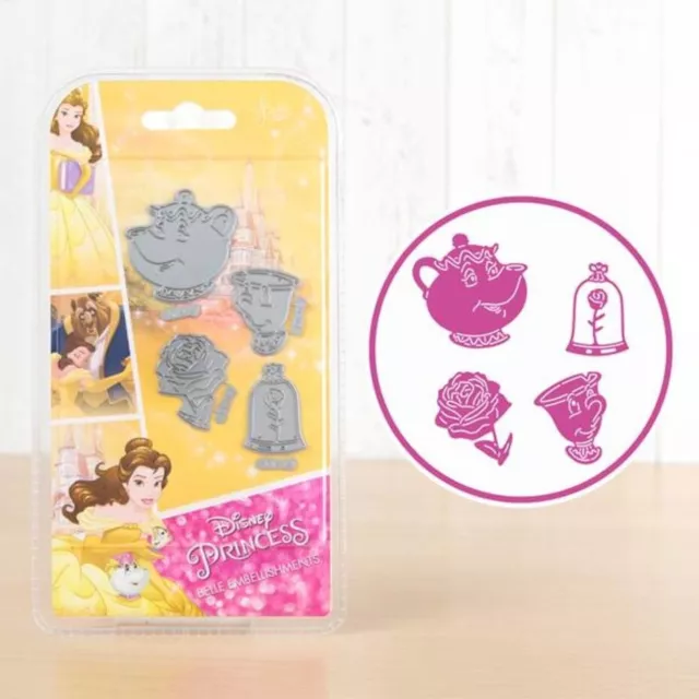 Mrs Potts Chip Rosa Disney Corte de Metal Die Craft Beauty and the Beast Disney
