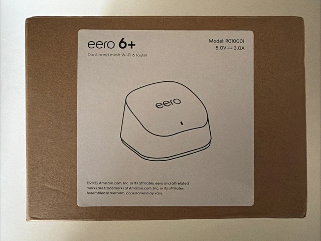 EERO 6PLUS 6+ Dual-Band mesh Wi-Fi 6 router R010115 *AU STOCK* $155.00 ...