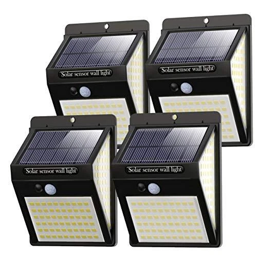 litogo Lampe Solaire Extérieur 4 Pack 140 LED Lumiere Solaire Exterieur Detec...