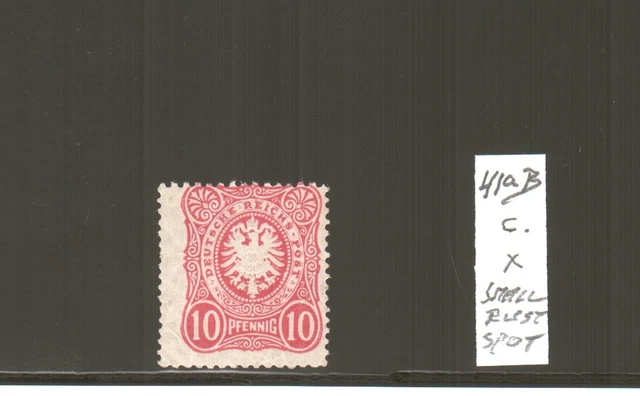 H18795 Deutsches Reich Mi. Nr. 41 aB  ungebraucht  geprüft BPP