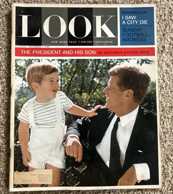 Look Magazine December 3, 1963 The President & His Son John F. Kennedy Jr JFK