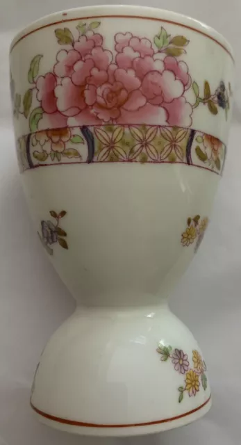 Antique Crescent Ware England Rose Double Egg Cup