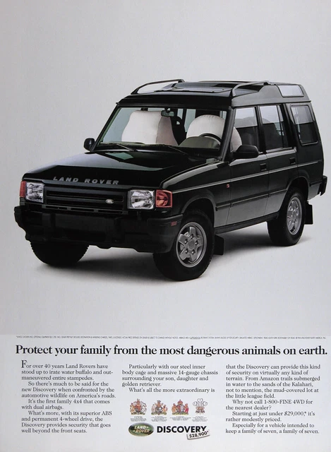 1994 LAND ROVER DISCOVERY Genuine Vintage Ad ~ MSRP $28,900 ~ FREE SHIPPING!