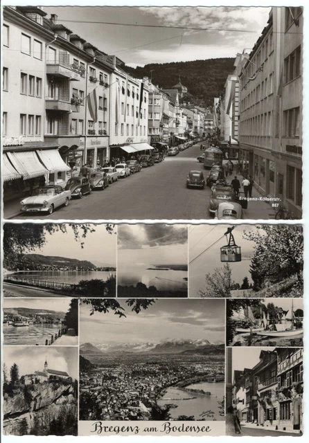 AK  A-  Vorarlberg  Bregenz am Bodensee ,  2 alte Karten   Kaiserstrasse und ...