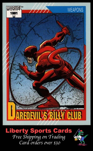 1991 Impel Marvel Universe Series 2 Weapons Daredevil's Billy Club #129