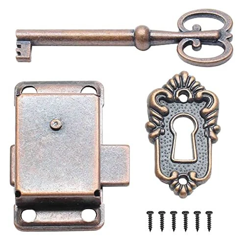 Cabinet Cupboard Decorative Lock, Furniture Lock Vintage Lock for Jewelry