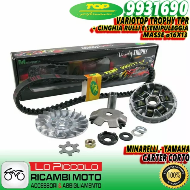 9931690 Variatore+Cinghia Trophy Tpr Top Variotop Scooter Malaguti F10