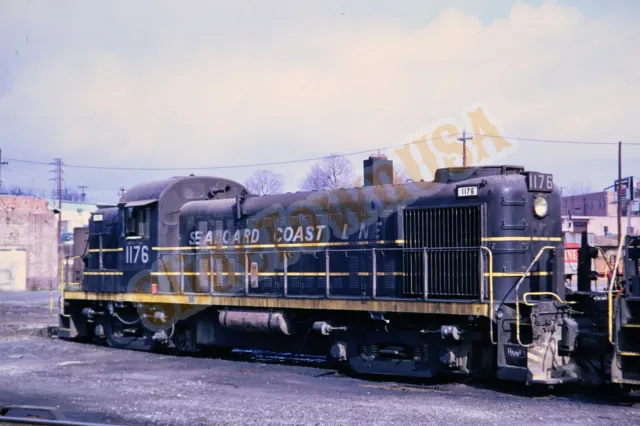 Vtg 1974 Train Slide 1176 SCL Seaboard Coast Line Railroad X3M078