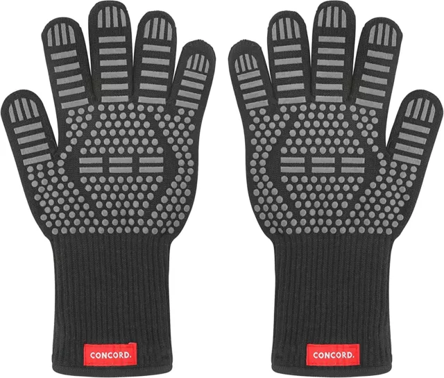 CONCORD Heat Proof Grilling Gloves. Great for Turkey Frying, Grilling, BBQ