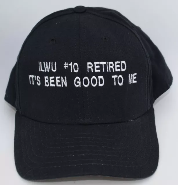 ILWU #10 RETIRED Baseball Cap Hat International Longshore & Warehouse Union M/L