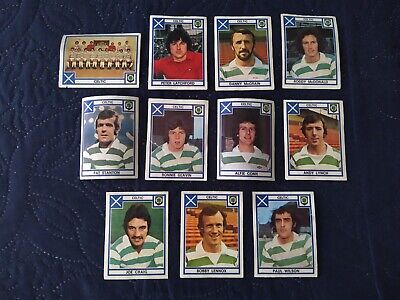 FOOTBALL 78 CELTIC GLASGOW Footballers Panini CHOOSE sticker removed from album 