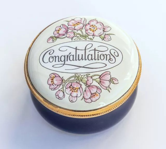 Crummles Enamels Congratulations Enamel Box