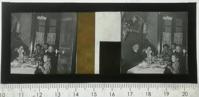 UA078 Positive Stereo Glass Plate BE circa 1920 Table Family