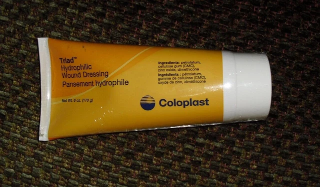 NEW~Coloplast 1967 Triad Hydrophilic Wound Dressing Paste sealed 6 OZ ~Exp 2/24