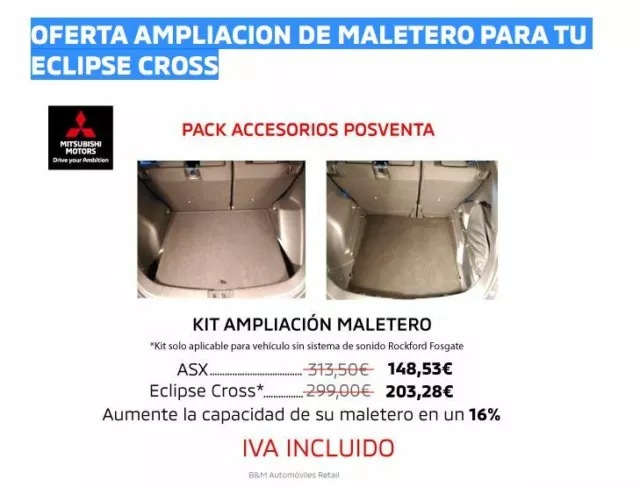 Kit De Ampliacion De Maletero Mitsubishi Eclipse Cross